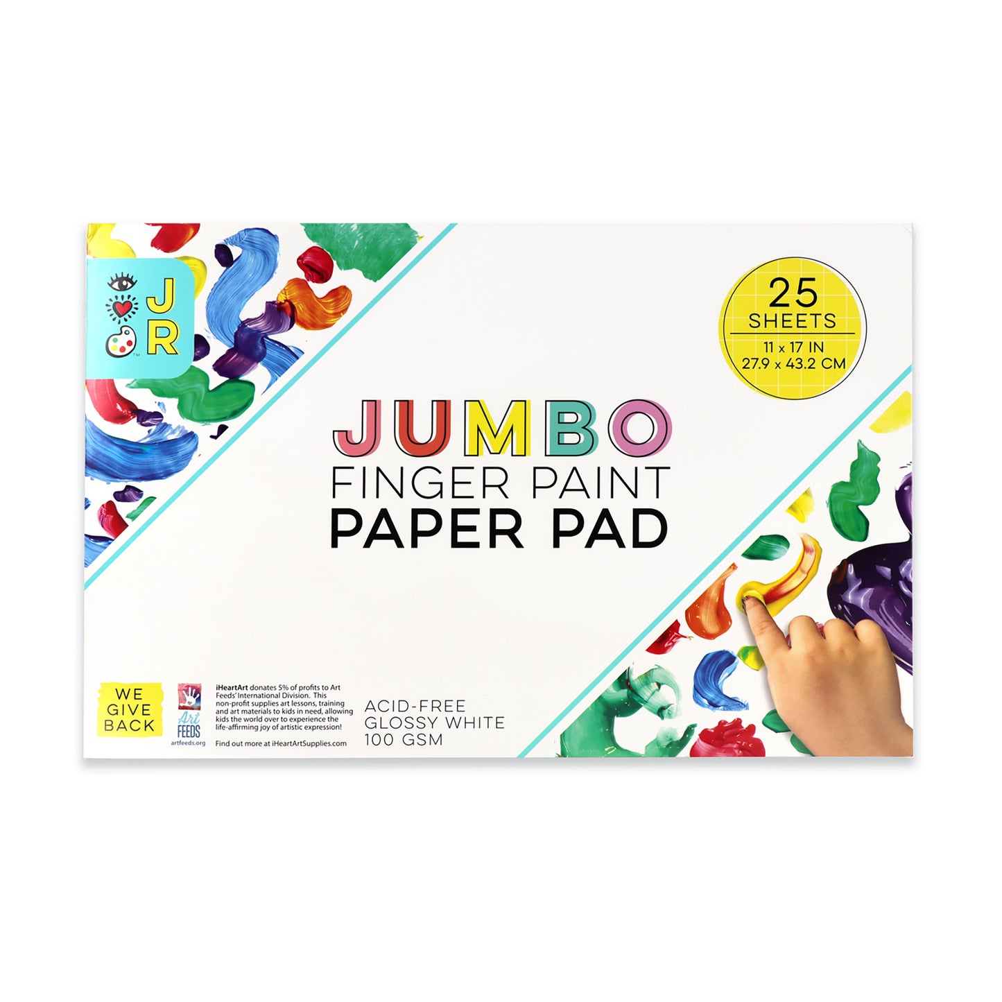 iHeart Art JR Jumbo Finger Paint Paper Pad