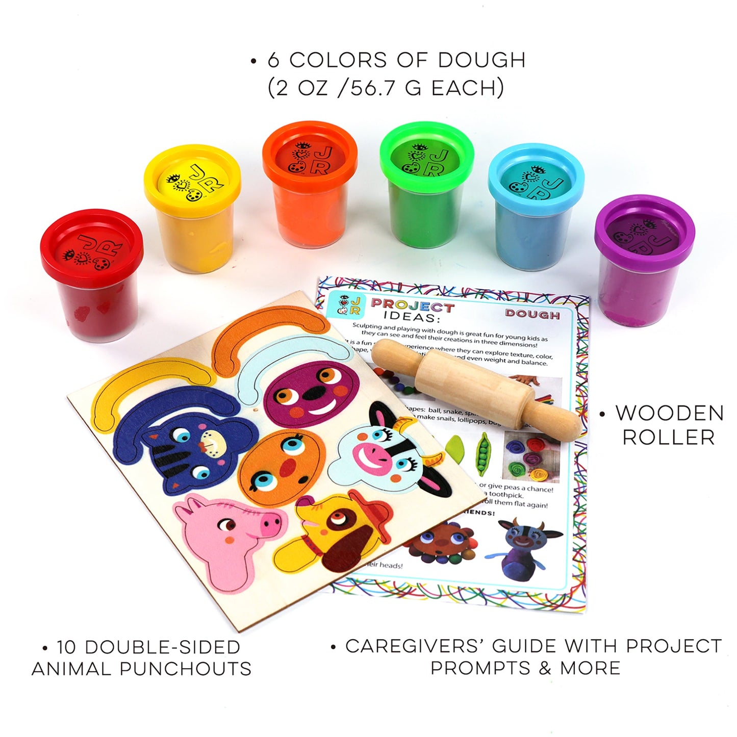 iHeartArt JR 6 Doughs + Wooden Roller - Supply Closet