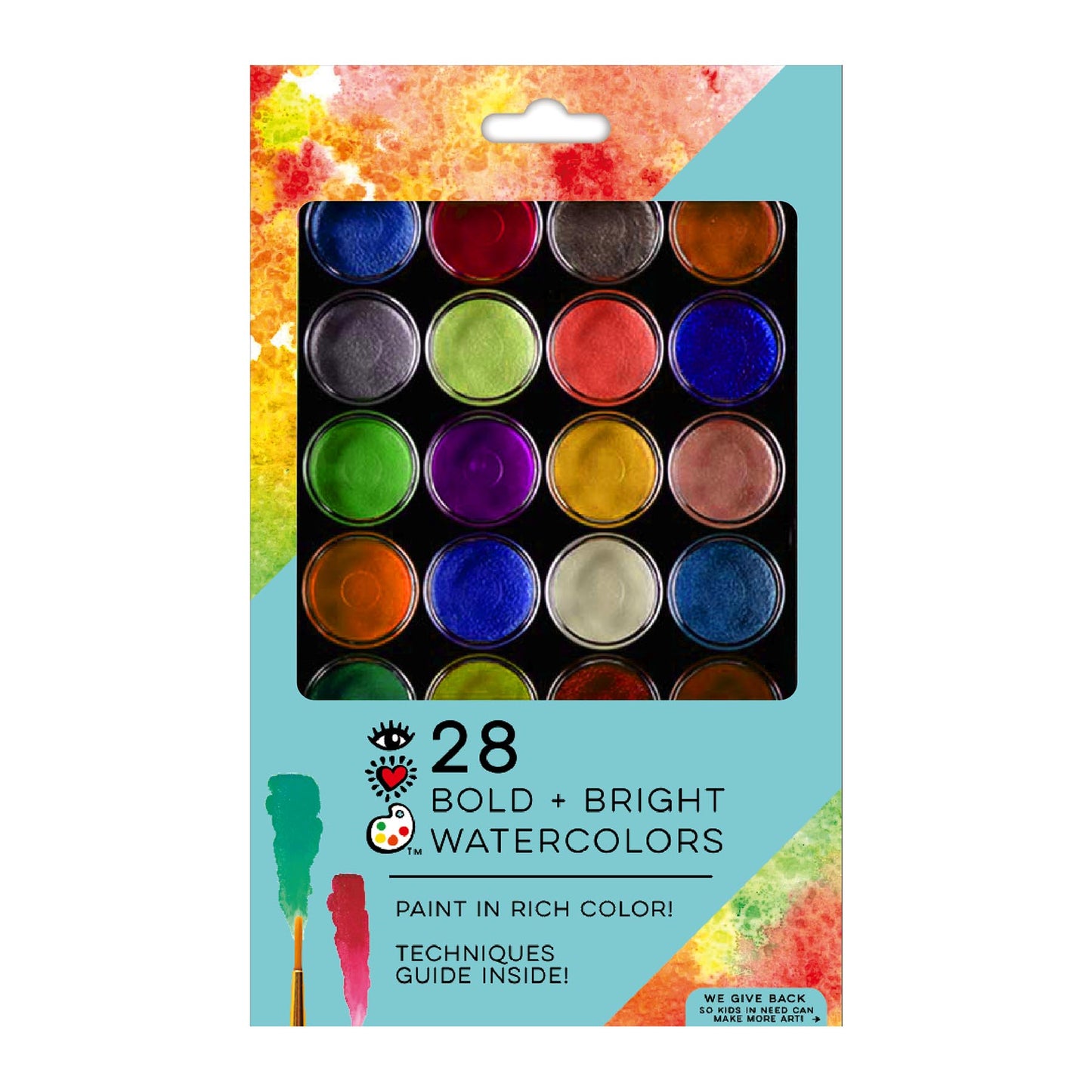 iHeartArt 28 Bold + Bright Watercolors