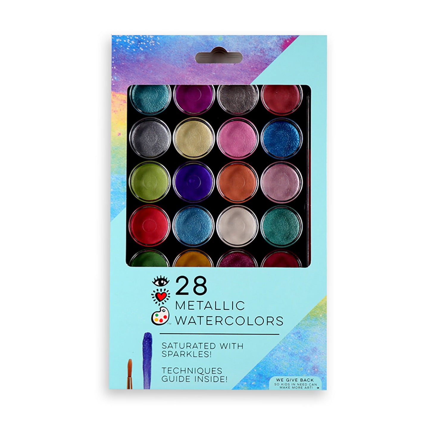 iHeart Art 28 Metallic Watercolors