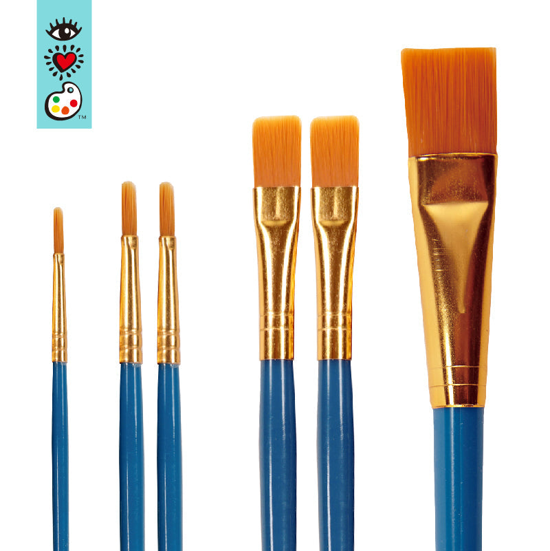 iHeartArt 6 Paintbrushes - Supply Closet