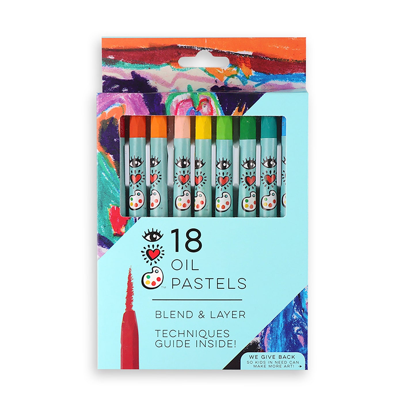 iHeart Art 18 Oil Pastels