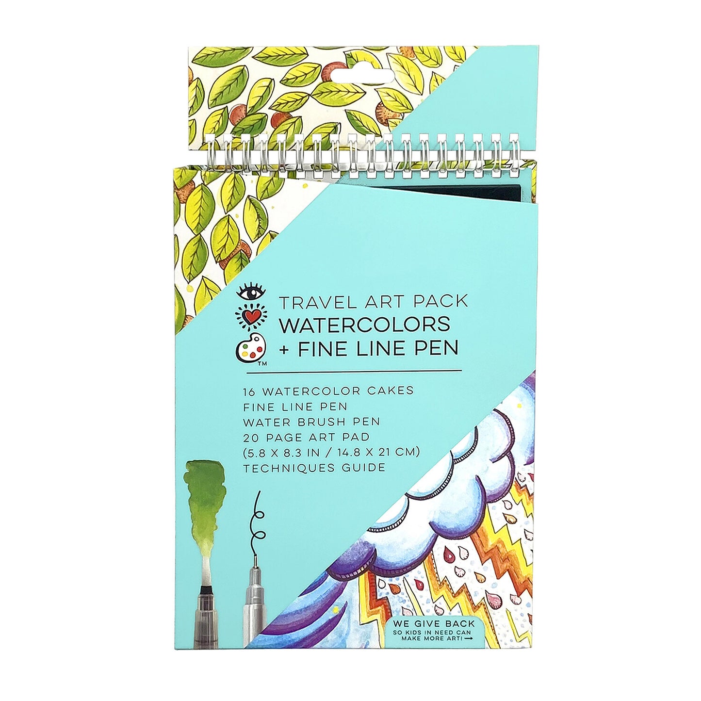 iHeart Art Travel Art Pack Watercolors & Pen
