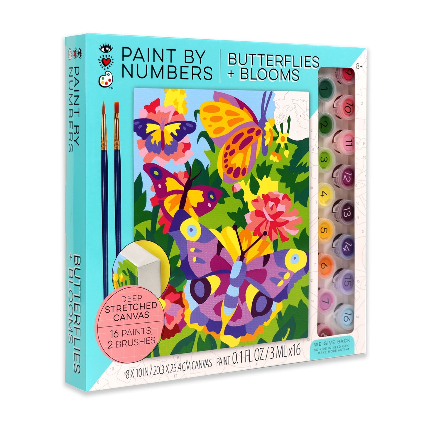 iHeartArt Paint by Numbers Butterflies + Blooms - Supply Closet