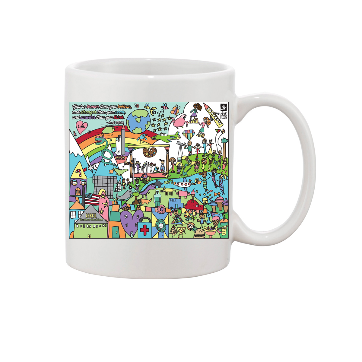 Mercy Park Art Feeds Mural Mugs