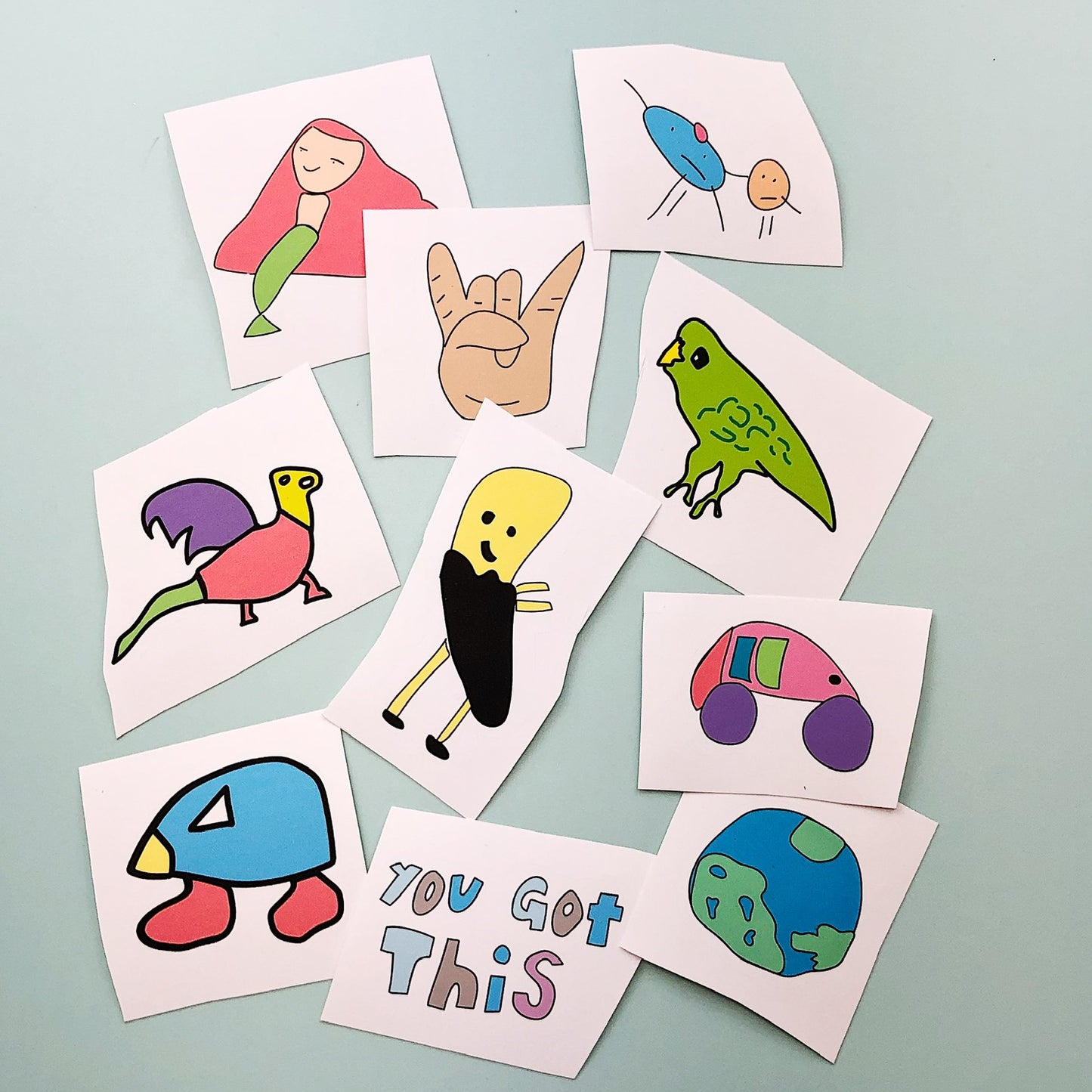 Mural Drawing Sticker Assortment