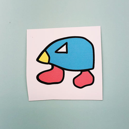 Blue Buddy Mural Sticker