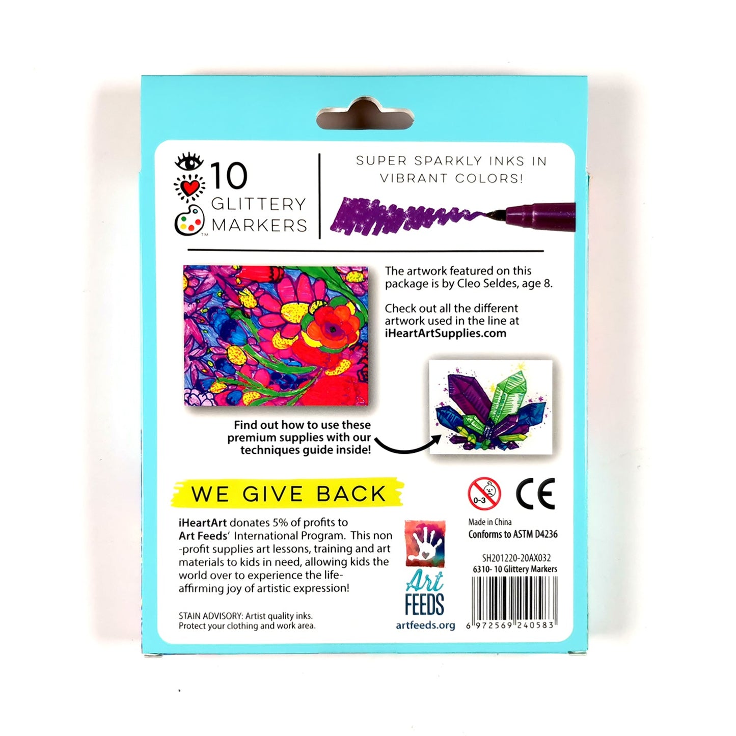iHeart Art 10 Glitter Markers - Supply Closet