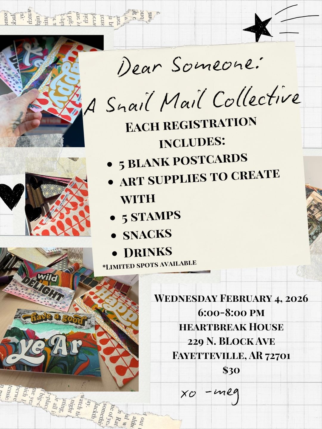 Registration for Dear Someone: A Snail Mail Collective IRL