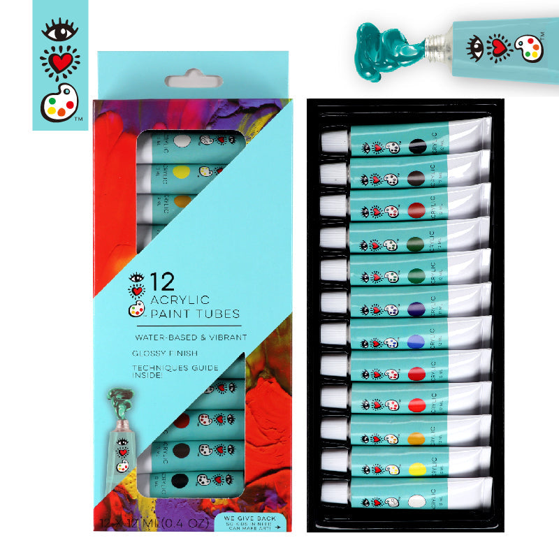 iHeartArt 12 Acrylic Paint Tubes - Supply Closet