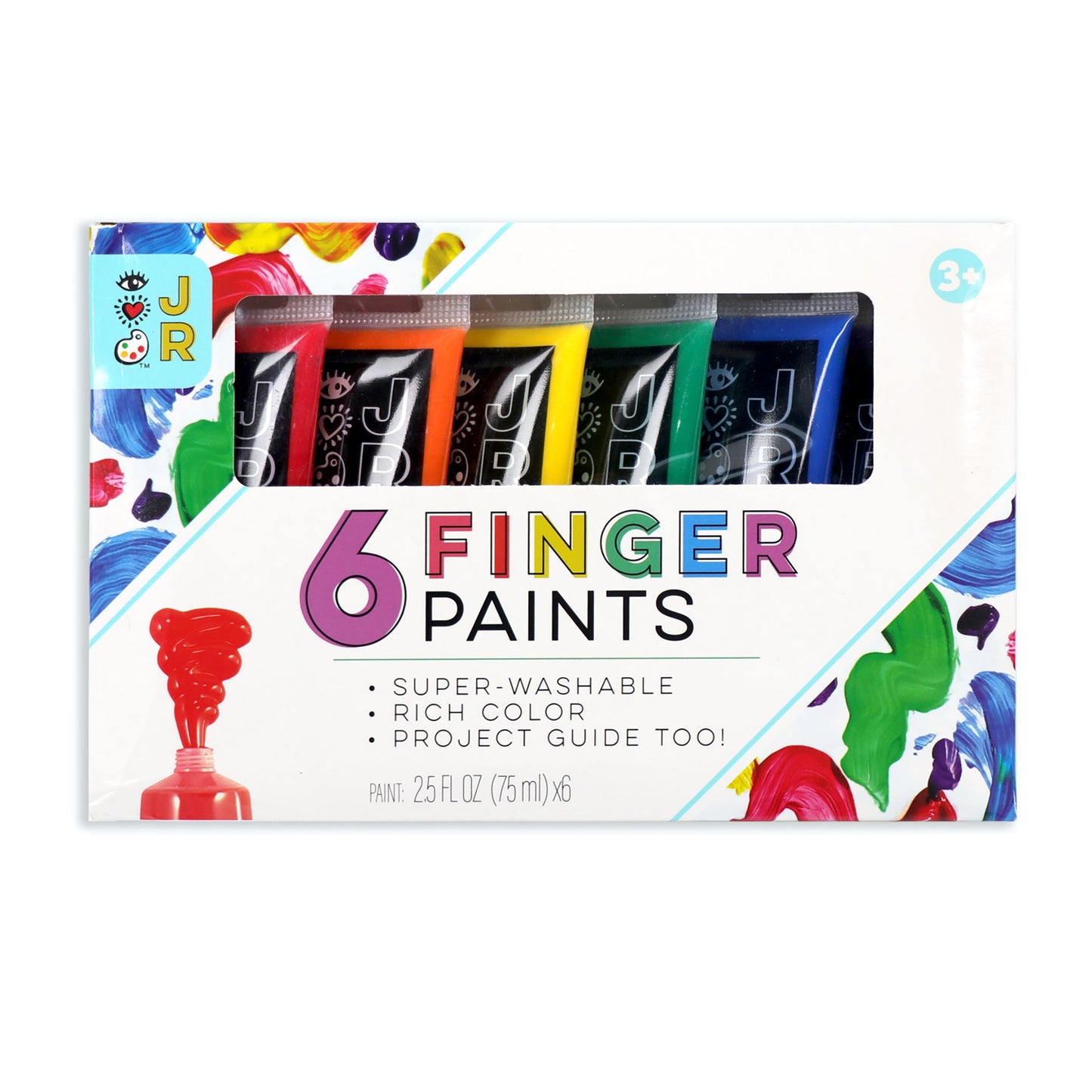 iHeartArt JR 6 Washable Fingerpaints - Supply Closet