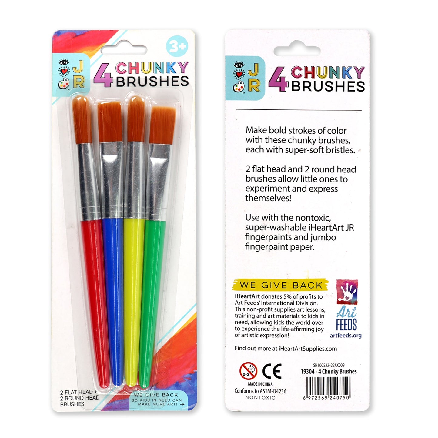 iHeartArt JR 4 Chunky Brushes - Supply Closet
