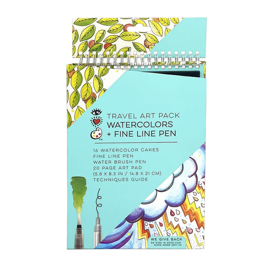 iHeart Art Travel Art Pack Watercolors & Pen - Supply Closet