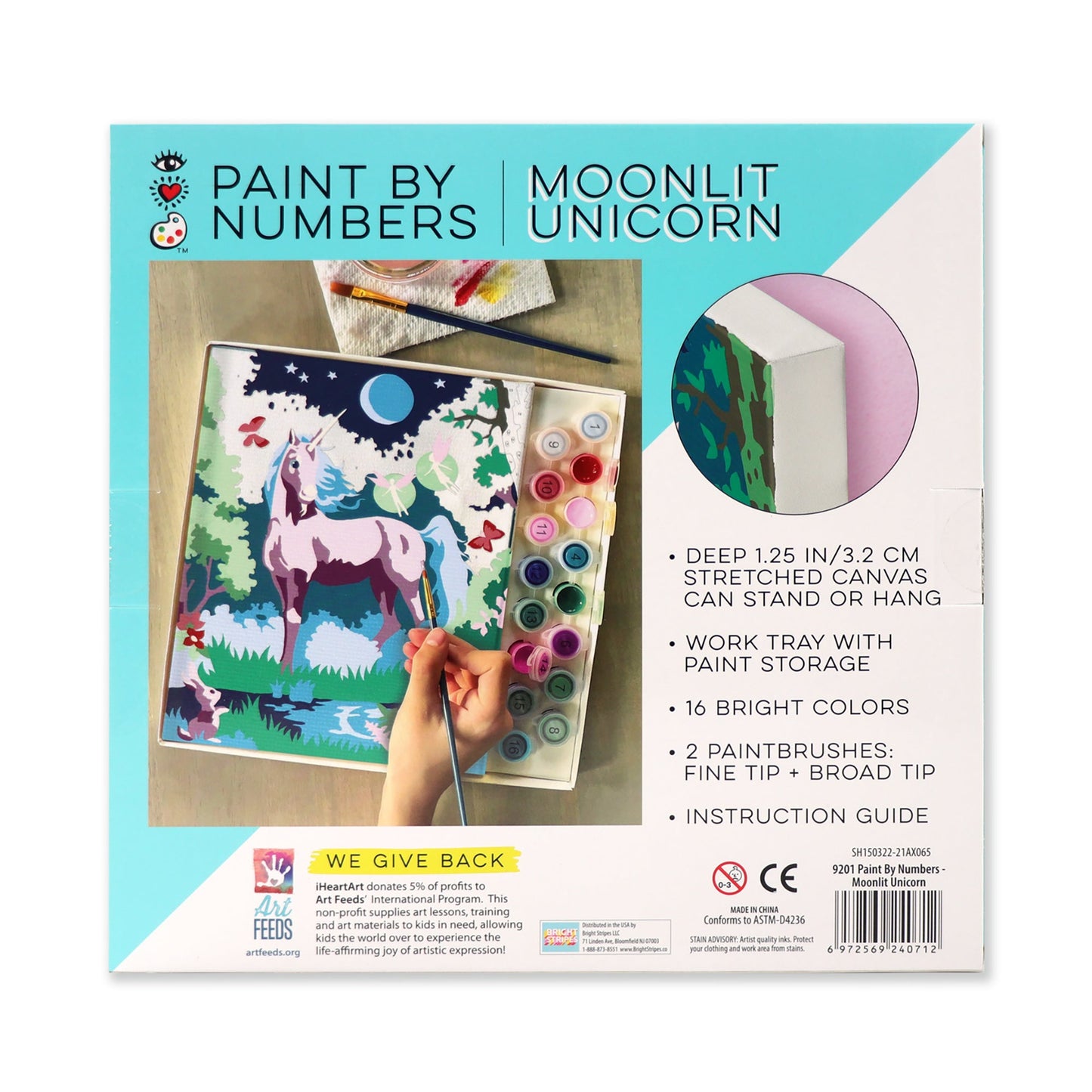 iHeartArt Paint by Numbers Moonlit Unicorn - Supply Closet