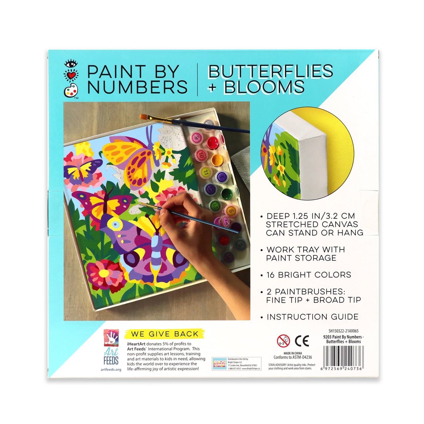 iHeartArt Paint by Numbers Butterflies + Blooms