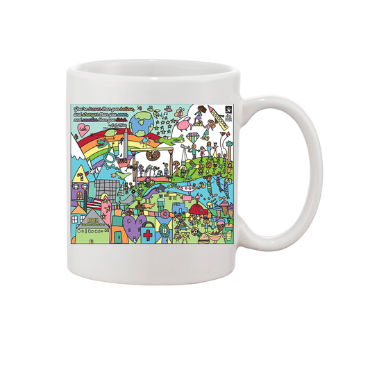 Mercy Park Art Feeds Mural Mugs