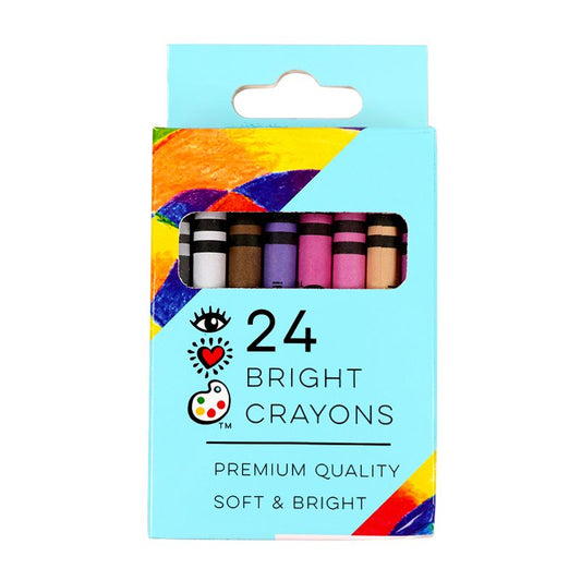 iHeart Art 24 Bright Crayons - Supply Closet