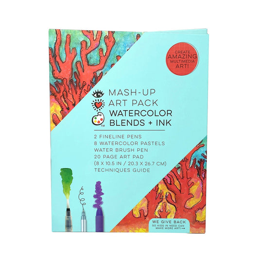 iHeart Art Mash Up Art Pack Watercolor Blends & Ink - Supply Closet