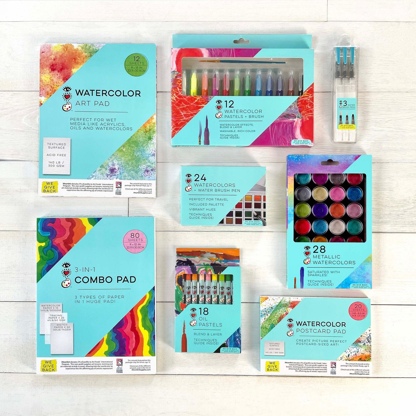 iHeartArt I Heart Watercolor Art Supply Bundle - Supply Closet